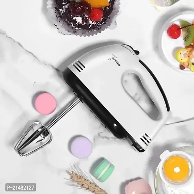 Khushi Fab's Electric Hand Mixer and Blenders with Chrome Beater and Dough Hook Stainless Steel Attachments - Speed Setting - Beater for Cake Egg Bakery 180 watt-thumb5