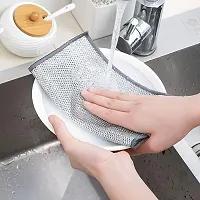 Double Sided Non Scratch Dish Wash Cloth-thumb2