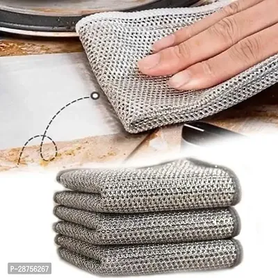 Double Sided Non Scratch Dish Wash Cloth Combo_Pack of 3-thumb0