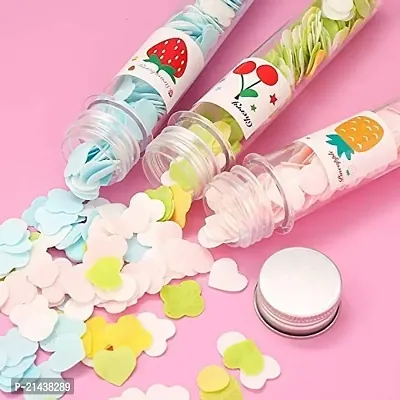 Viha Fab's Flower Design Tube Shape Bottle Paper Soap Clean Soft Bath For Travel (Pack Of 2)(ASSORTED)