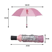 Khushi Fab's Double Layer Folding Portable Wine Bottle Umbrella with Bottle Cover for UV Protection  Rain (Color As Per Availability)-thumb3