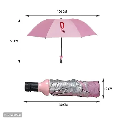 Khushi Fab's Double Layer Folding Portable Wine Bottle Umbrella with Bottle Cover for UV Protection  Rain (Color As Per Availability)-thumb4