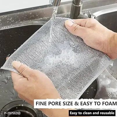 Double Sided Non Scratch Dish Wash Cloth-thumb5