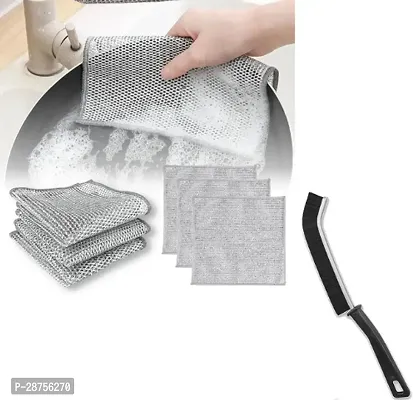 Double Sided Non Scratch Dish Wash Cloth Combo-thumb0