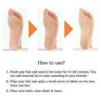 Viha Fab Enterprise Anti Crack Full Length Silicone Foot Protector Moisturizing Socks Free Size-thumb2