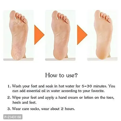 Viha Fab Enterprise Anti Crack Full Length Silicone Foot Protector Moisturizing Socks Free Size-thumb3