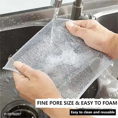 Double Sided Non Scratch Dish Wash Cloth Combo_Pack of 3-thumb5