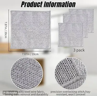 Double Sided Non Scratch Dish Wash Cloth Combo-thumb2