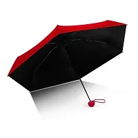 Viha Fab's Folding Capsule Umbrella (Brown_Umbrella-Capsule-Red)-thumb4