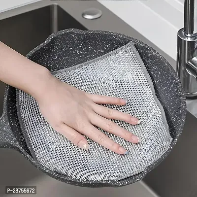 Double Sided Non Scratch Dish Wash Cloth-thumb0