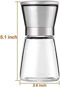 Khushi Fab's Pepper Grinder or Salt Shaker for Professional Chef - Best Spice Mill with Brushed Stainless Steel, Special Mark, Ceramic Blades and Adjustable Coarseness (Pack of 1)-thumb1