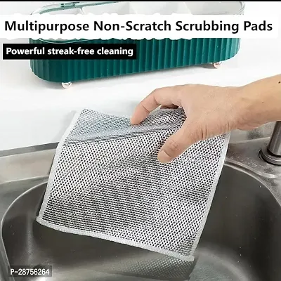 Double Sided Non Scratch Dish Wash Cloth-thumb2