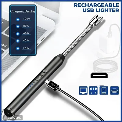 Flexible Long USB Plasma Lighter for Cooking BBQ Flame Electric Gas Lighter-thumb5