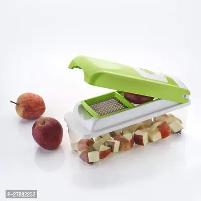 13 in 1 Multipurpose Chopper, Fruits  Vegetable Cutters, Grater Peeler Chipser, Unbreakable Food Grade Body, Easy Push to Clean Button Slicer Dicer, Chopper for Kitchen