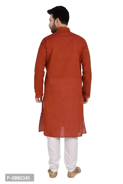 RIGAL Men's Handloom Cotton Kurta Pyjama Set-thumb4