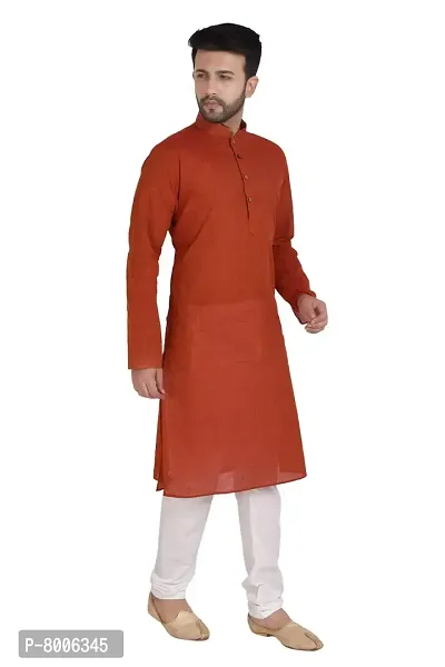 RIGAL Men's Handloom Cotton Kurta Pyjama Set-thumb2