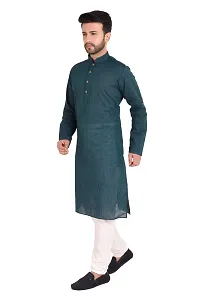 RIGAL Men's Handloom Cotton Kurta Pyjama Set-thumb2