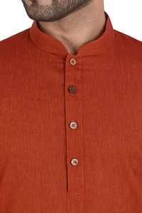 RIGAL Men's Handloom Cotton Kurta Pyjama Set-thumb4