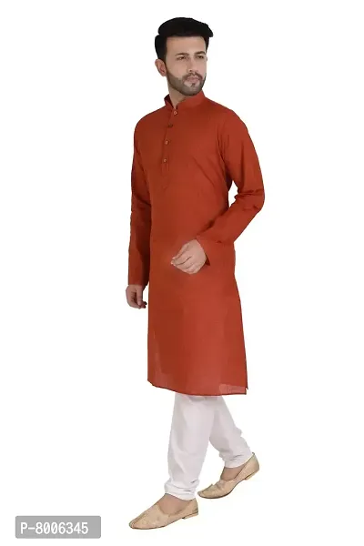 RIGAL Men's Handloom Cotton Kurta Pyjama Set-thumb3