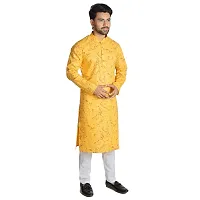 RIGAL Men's Magic Printed Kurta Pyjama Set-thumb1