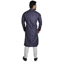 RIGAL Men's Magic Printed Leaf Kurta Pyjama Set-thumb3