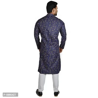 RIGAL Men's Magic Printed Leaf Kurta Pyjama Set-thumb4