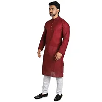 RIGAL Men's Cotton Slub Design Kurta Pyjama Set-thumb2