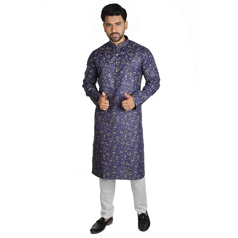 RIGAL Men's Magic Leaf Kurta Pyjama Set