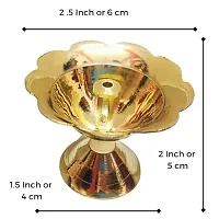 True Decor Brass Akhand Jyoti Deepak Diwali Devdas Diya Oil for Puja Home Decor Deepak for Mandir Pack of 2-thumb1