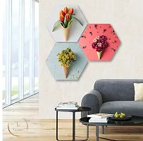 True Decor True Deacute;cor Wooden Wall Hanging Room Decoration Items For Home/Office/Bedroom/Gift || Set Of 3 Wall Hangings/Paintings For Home Decoration-thumb3