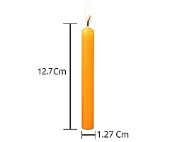 True Decor 5 Orange Pack of 20 Chime/Spell/Mombati Candles || Orange Candles for Intellect Networking and Energy || Burn Time 4 Hrs-thumb4