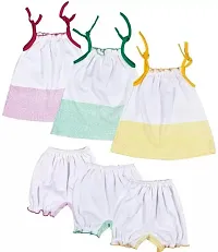 Elegant Closet  Baby Girls Party(Festive) Top Capri Set Pack of 3-thumb2