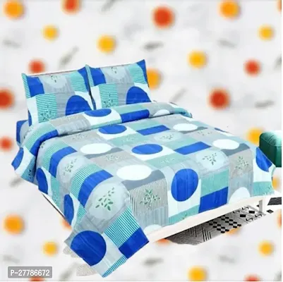 Comfortable Cotton Printed Flat Bedsheet With Pillow Covers