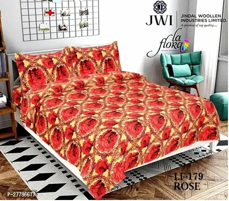 Comfortable Cotton Printed Flat Bedsheet With Pillow Covers