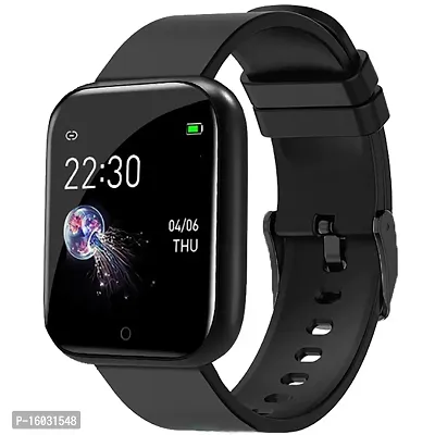 ID116 Plus Bluetooth Smart Fitness Band Watch with Heart Rate Activity Tracker Waterproof Body, Step and Calorie Counter, Blood Pressure, Activity Tracker (Black)-thumb0