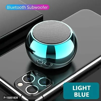M3 Colorful Wireless Bluetooth Speakers 3D Mini Electroplating Round Steel Speaker Random Color-thumb0