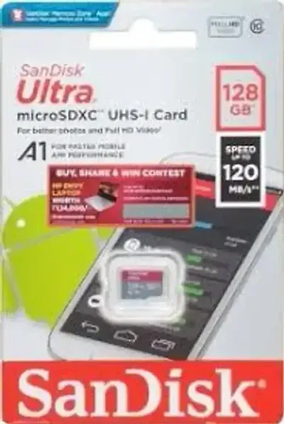 SanDisk ULTRA 128 GB MicroSD Card UHS Class 1 150 MB/s Memory Card