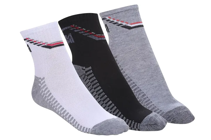 Generic Socks - 3 Pair Pack Striped Ankle Length Socks.