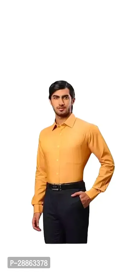 Stylish Cotton Blend Shirt For Men-thumb0