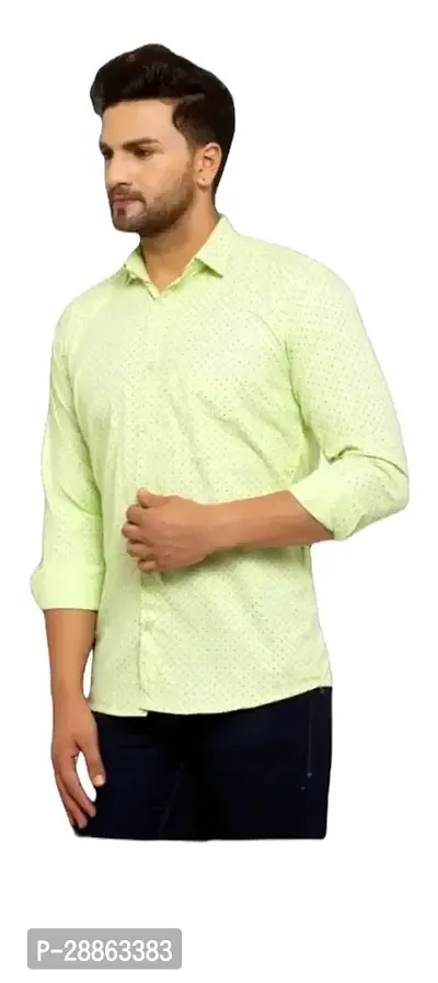 Stylish Cotton Blend Shirt For Men-thumb0