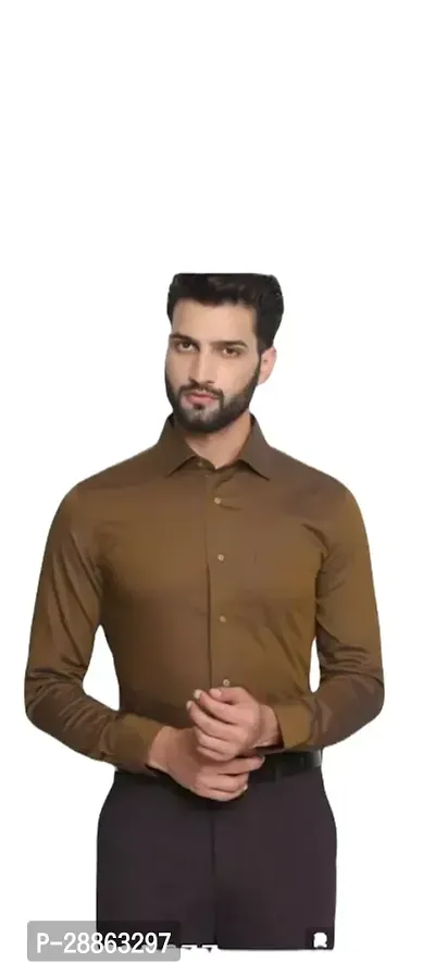 Stylish Cotton Blend Casual Shirt For Men-thumb0