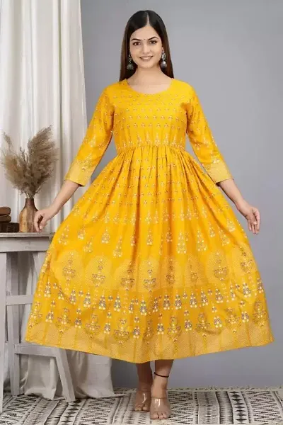 Elegant Self Design Anarkali Kurta For Women