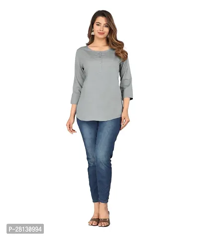 Trendy Cotton Blend Top for Women