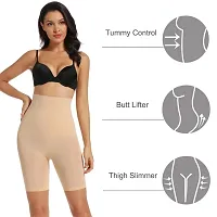 Classic Cotton Solid  Body Shaper for Women-thumb1