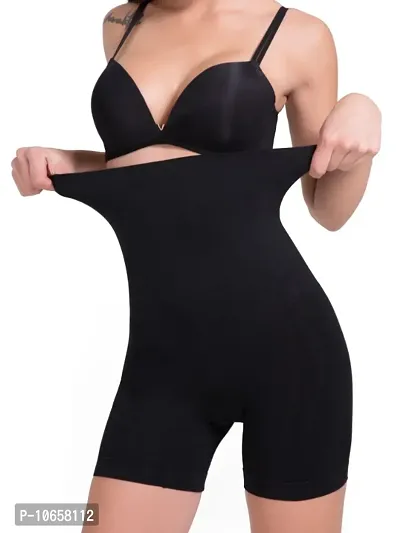 Classic Cotton Solid  Body Shaper for Women-thumb2