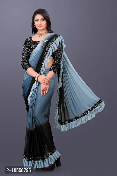 Ready to wear lycra on sale saree