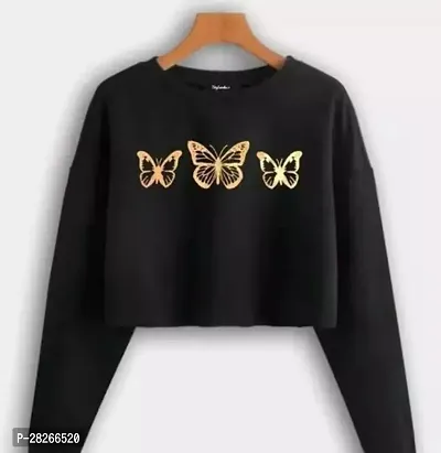 Trendy Full Sleeves Crop Top for Women-thumb0