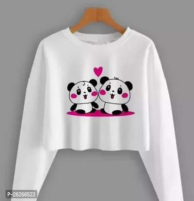 Trendy Full Sleeves Crop Top for Women-thumb0