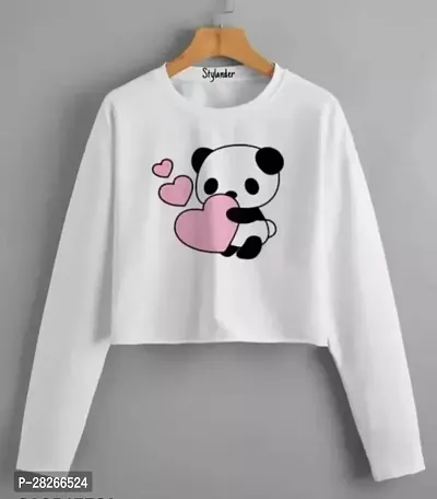 Trendy Full Sleeves Crop Top for Women-thumb0