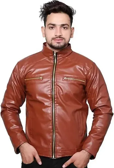 SILVELSTORM Men SoliS Casual Jacket (Brown, S-BJ-08)